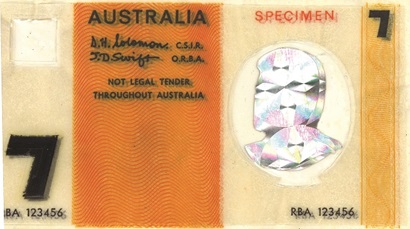 An image of the $7 banknote.